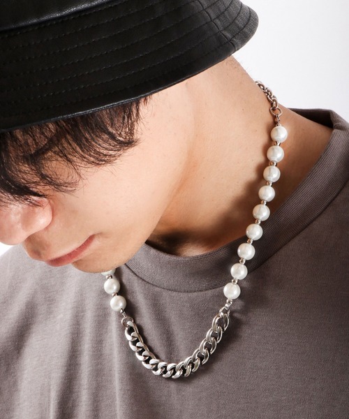 Ree&Mee（リーアンドミー）の「Ree＆Mee グラス パール ネックレス（ネックレス・メンズ・A/B/C/D/E・FREE）」の4枚目の写真