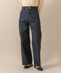 [mline] WEB限定 ハイウエストポケットデニム