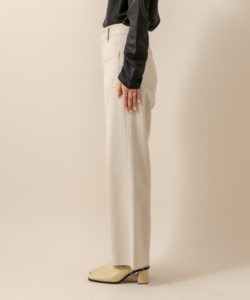 mline（エムライン）の「[mline] WEB限定 ハイウエストポケットデニム（デニムパンツ・レディース・ライトグレー/ネイビー・1/2）」の11枚目の写真