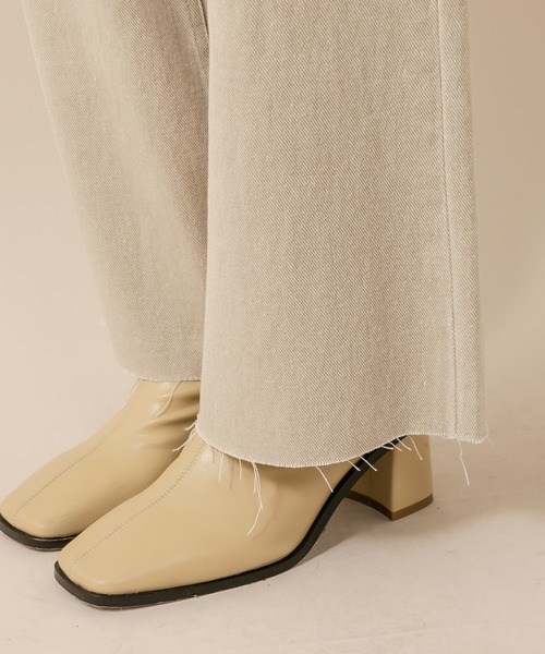 mline（エムライン）の「[mline] WEB限定 ハイウエストポケットデニム（デニムパンツ・レディース・ライトグレー/ネイビー・1/2）」の10枚目の写真