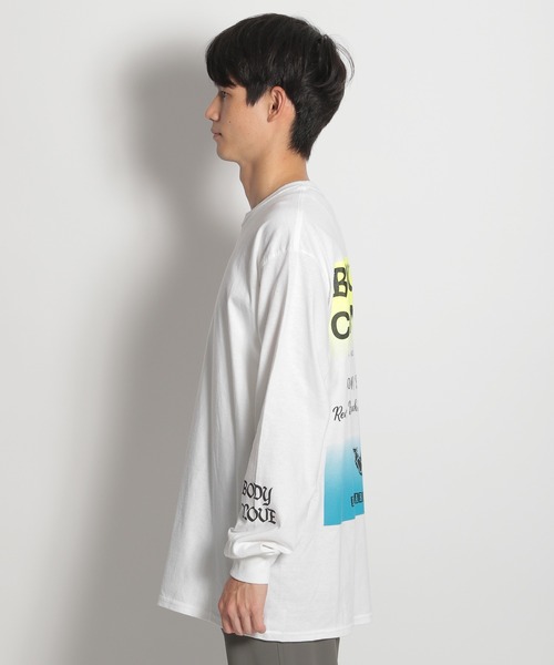 Body Glove（ボディグローブ）の「【BODY GLOVE(ボディグローブ)】ショップロンT（Tシャツ/カットソー・メンズ・ホワイト/ベージュ・MEDIUM）」の7枚目の写真