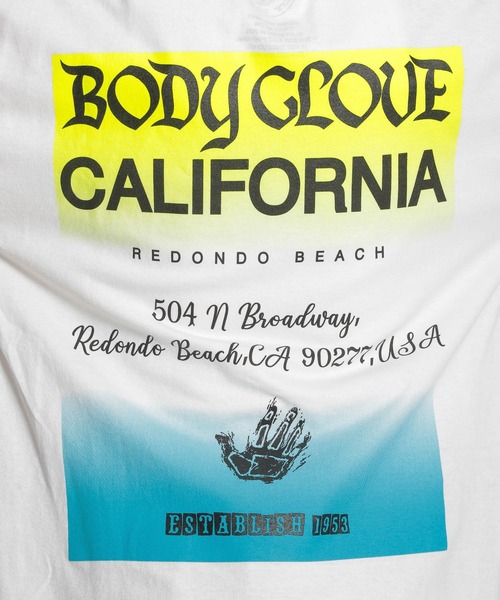 Body Glove（ボディグローブ）の「【BODY GLOVE(ボディグローブ)】ショップロンT（Tシャツ/カットソー・メンズ・ホワイト/ベージュ・MEDIUM）」の10枚目の写真