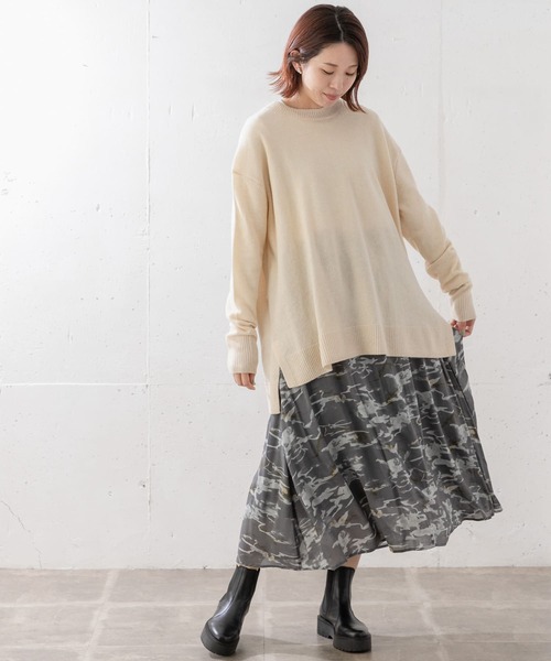 URBAN RESEARCH Sonny Label（アーバンリサーチサニーレーベル）の「『WEB限定』RICH SOFT WOOLワイドルーズプルオーバー（ニット/セーター・レディース・ピンク系その他/ベージュ系その他/ブラック・FREE）」の10枚目の写真