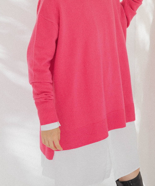 URBAN RESEARCH Sonny Label（アーバンリサーチサニーレーベル）の「『WEB限定』RICH SOFT WOOLワイドルーズプルオーバー（ニット/セーター・レディース・ピンク系その他/ベージュ系その他/ブラック・FREE）」の14枚目の写真