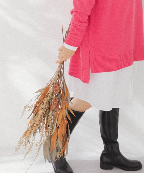 URBAN RESEARCH Sonny Label（アーバンリサーチサニーレーベル）の「『WEB限定』RICH SOFT WOOLワイドルーズプルオーバー（ニット/セーター・レディース・ピンク系その他/ベージュ系その他/ブラック・FREE）」の16枚目の写真