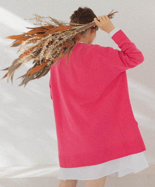 URBAN RESEARCH Sonny Label（アーバンリサーチサニーレーベル）の「『WEB限定』RICH SOFT WOOLワイドルーズプルオーバー（ニット/セーター・レディース・ピンク系その他/ベージュ系その他/ブラック・FREE）」の17枚目の写真