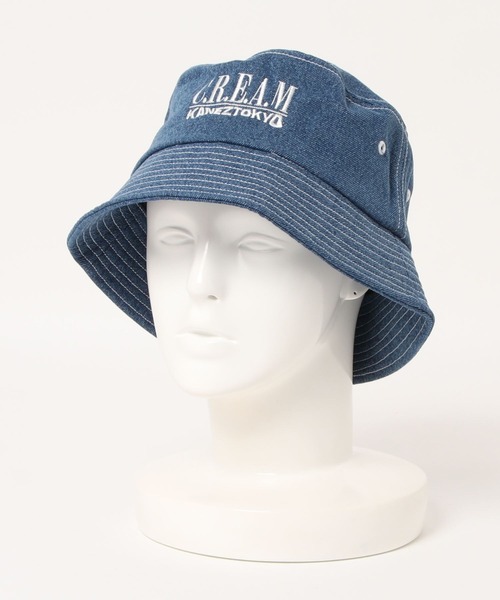KaneZ(ケインズ)の「KaneZ/ケインズ/デニムバケットハット/C.R.E.A.M BucketHat(ハット・メンズ・ブラック/ブルー・FREE)」の4枚目の写真