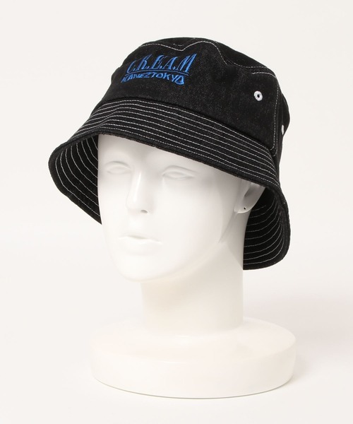 KaneZ(ケインズ)の「KaneZ/ケインズ/デニムバケットハット/C.R.E.A.M BucketHat(ハット・メンズ・ブラック/ブルー・FREE)」の5枚目の写真