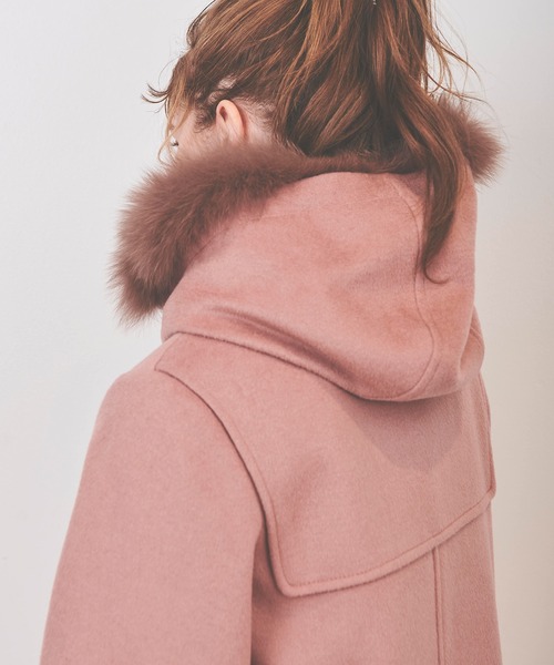 31 Sons de mode(トランテアン ソン ドゥ モード)の「ファー付きダッフルコート(ダッフルコート・レディース・オフホワイト/ラベンダー/ピンク・36/38)」の19枚目の写真