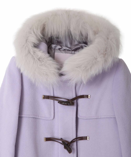 31 Sons de mode(トランテアン ソン ドゥ モード)の「ファー付きダッフルコート(ダッフルコート・レディース・オフホワイト/ラベンダー/ピンク・36/38)」の20枚目の写真