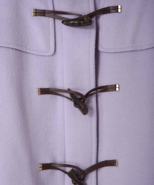 31 Sons de mode(トランテアン ソン ドゥ モード)の「ファー付きダッフルコート(ダッフルコート・レディース・オフホワイト/ラベンダー/ピンク・36/38)」の6枚目の写真