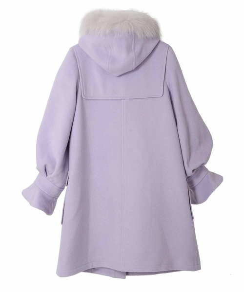 31 Sons de mode(トランテアン ソン ドゥ モード)の「ファー付きダッフルコート(ダッフルコート・レディース・オフホワイト/ラベンダー/ピンク・36/38)」の17枚目の写真