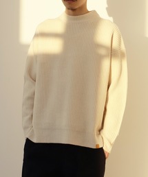 BEAMS LIGHTS / ラムズウール クルーネック ニット 21