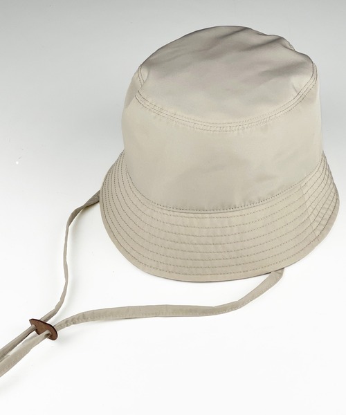 KIIT(キート)の「KIIT キート / × MASACA HAT WOOL BLEND POLYESTER TAFFETA BUCKET HAT マサカハット別注 ウールブレンドポリエステルタフタ バケットハット / KIM-A57-501(ハット・メンズ・ダークブラウン/ライトベージュ/ダークネイビー・FREE)」の2枚目の写真