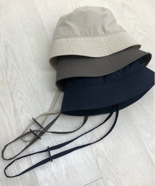 KIIT(キート)の「KIIT キート / × MASACA HAT WOOL BLEND POLYESTER TAFFETA BUCKET HAT マサカハット別注 ウールブレンドポリエステルタフタ バケットハット / KIM-A57-501(ハット・メンズ・ダークブラウン/ライトベージュ/ダークネイビー・FREE)」の6枚目の写真