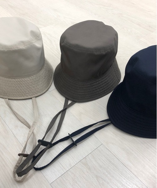 KIIT(キート)の「KIIT キート / × MASACA HAT WOOL BLEND POLYESTER TAFFETA BUCKET HAT マサカハット別注 ウールブレンドポリエステルタフタ バケットハット / KIM-A57-501(ハット・メンズ・ダークブラウン/ライトベージュ/ダークネイビー・FREE)」の17枚目の写真