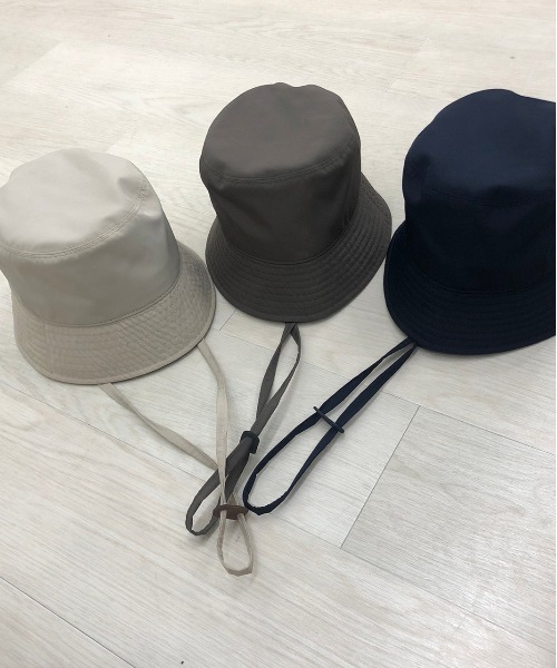 KIIT(キート)の「KIIT キート / × MASACA HAT WOOL BLEND POLYESTER TAFFETA BUCKET HAT マサカハット別注 ウールブレンドポリエステルタフタ バケットハット / KIM-A57-501(ハット・メンズ・ダークブラウン/ライトベージュ/ダークネイビー・FREE)」の14枚目の写真