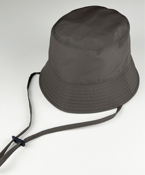 KIIT(キート)の「KIIT キート / × MASACA HAT WOOL BLEND POLYESTER TAFFETA BUCKET HAT マサカハット別注 ウールブレンドポリエステルタフタ バケットハット / KIM-A57-501(ハット・メンズ・ダークブラウン/ライトベージュ/ダークネイビー・FREE)」の10枚目の写真