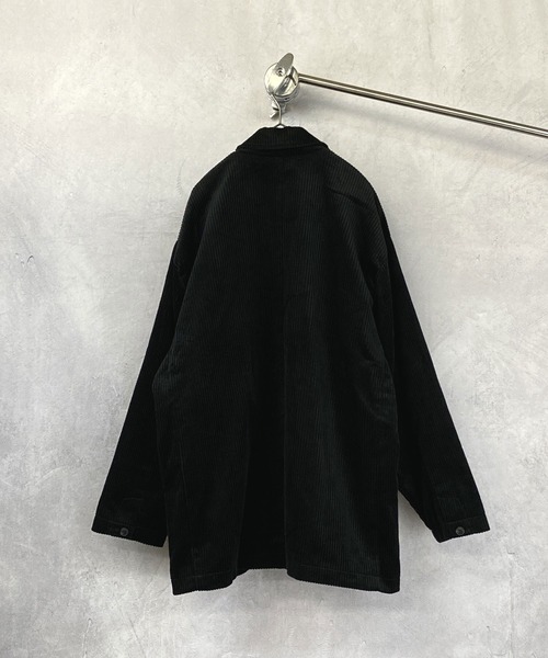 Beno（ビーノ）の「ワイドピッチ コットンコーデュロイ オーバーサイズ テーラードJKT（テーラードジャケット・メンズ・ブラック/ダークグリーン/ダークブラウン/アイボリー/ダークブルー・S/M/L）」の11枚目の写真