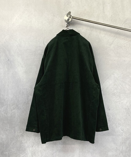 Beno（ビーノ）の「ワイドピッチ コットンコーデュロイ オーバーサイズ テーラードJKT（テーラードジャケット・メンズ・ブラック/ダークグリーン/ダークブラウン/アイボリー/ダークブルー・S/M/L）」の6枚目の写真