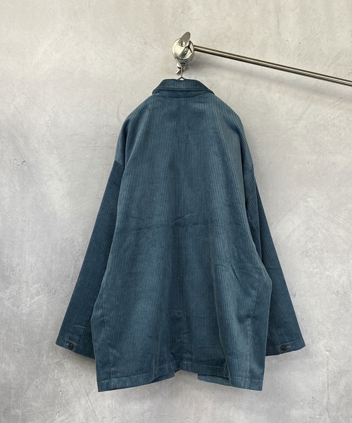 Beno（ビーノ）の「ワイドピッチ コットンコーデュロイ オーバーサイズ テーラードJKT（テーラードジャケット・メンズ・ブラック/ダークグリーン/ダークブラウン/アイボリー/ダークブルー・S/M/L）」の10枚目の写真