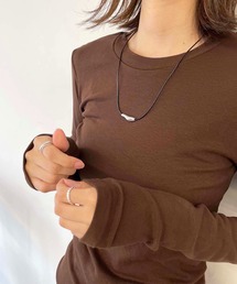 Pt(ピーティー) レザー紐モチーフネックレス