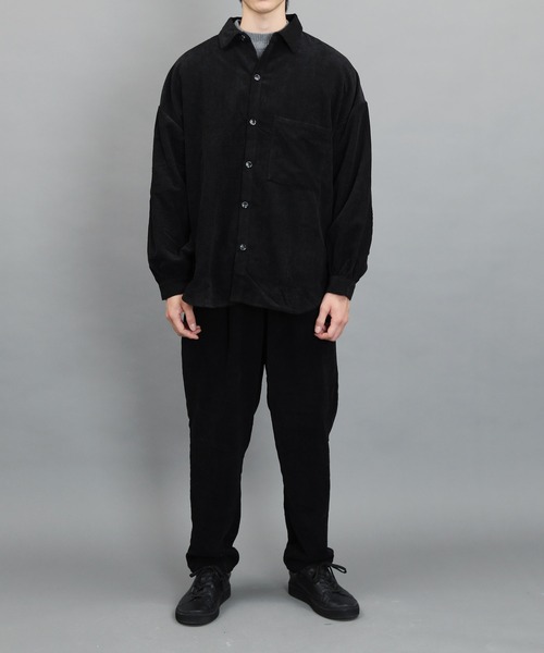 air tokyo sellection(エアートウキョウセレクション)の「コーデュロイ バルーン スリーブ シャツ(シャツ/ブラウス・メンズ・ブラック/ベージュ/キナリ・MEDIUM/LARGE/X-LARGE)」の13枚目の写真