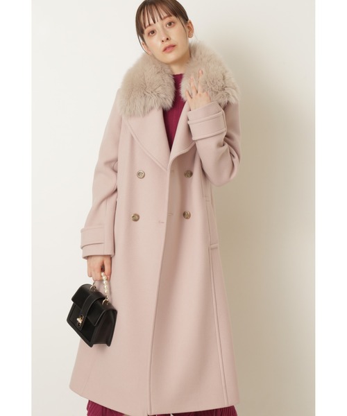 JILL STUART（ジルスチュアート）の「◆リリーコート（ピーコート・レディース・ブラック/グレー/ピンク・MEDIUM/SMALL）」の3枚目の写真