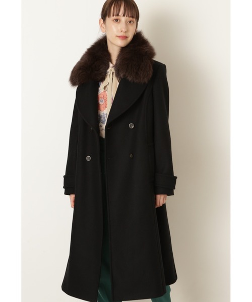 JILL STUART（ジルスチュアート）の「◆リリーコート（ピーコート・レディース・ブラック/グレー/ピンク・MEDIUM/SMALL）」の2枚目の写真