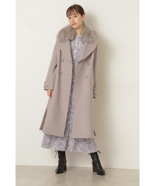 JILL STUART（ジルスチュアート）の「◆リリーコート（ピーコート・レディース・ブラック/グレー/ピンク・MEDIUM/SMALL）」の4枚目の写真