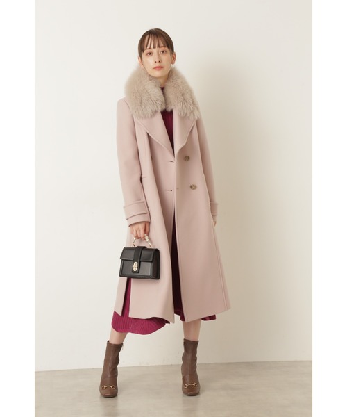 JILL STUART（ジルスチュアート）の「◆リリーコート（ピーコート・レディース・ブラック/グレー/ピンク・MEDIUM/SMALL）」の7枚目の写真