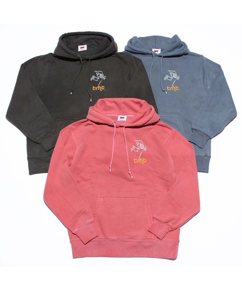 TMT（ティーエムティー）の「PIGMENT DYE HEAVY SWEAT HOODIE(SKULL SKATER)（パーカー・メンズ・ブルー/レッド/ブラック・X-LARGE/MEDIUM/LARGE）」の8枚目の写真
