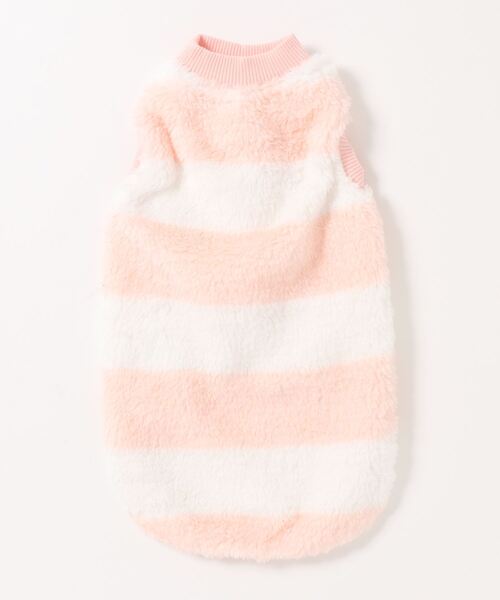 猫の暮らし（ネコノクラシ）の「猫の暮らし/ねこのくらし/厚手ボアベストキャット/猫用品（ペットウェア・レディース・ブラック/ピンク・S/M/L）」の9枚目の写真
