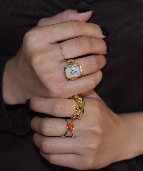 D.U.E(ディー・ユー・イー)の「D.U.E Shell Signature Ring(リング・レディース・シルバー/ゴールド・#9/#15/#13/#11/#17)」の12枚目の写真