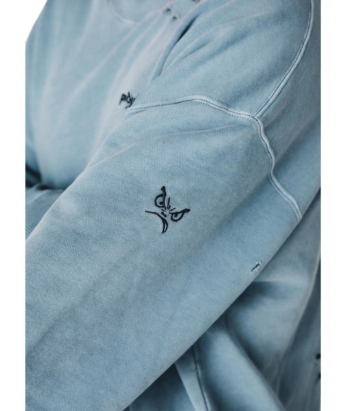 BAD BOY(バッドボーイ)の「BAD BOY×PRDX オーバーサイズ ダメージ ピグメントスウェットトレーナー(スウェット・メンズ・ブラック/グレー・M/L)」の18枚目の写真