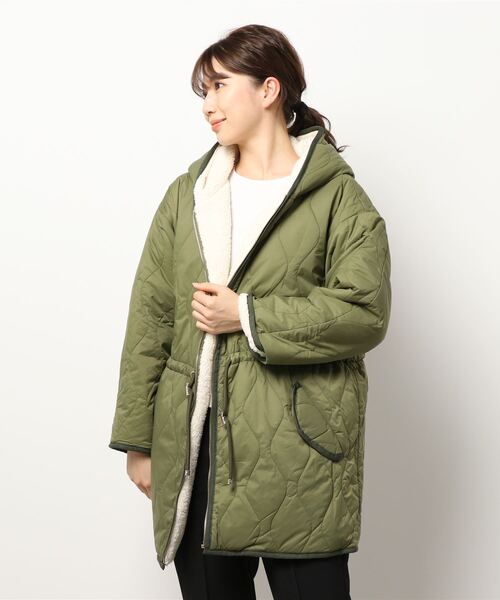 SISLEY(シスレー)の「フリース&キルティング2WAYリバーシブル中綿ジャケット(その他アウター・レディース・ブラック/カーキ・LARGE/MEDIUM/SMALL)」の20枚目の写真