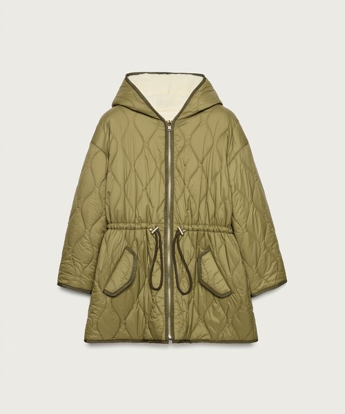 SISLEY(シスレー)の「フリース&キルティング2WAYリバーシブル中綿ジャケット(その他アウター・レディース・ブラック/カーキ・LARGE/MEDIUM/SMALL)」の12枚目の写真