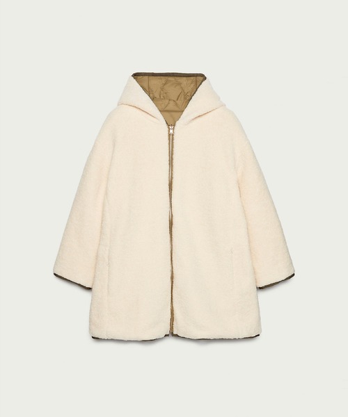 SISLEY(シスレー)の「フリース&キルティング2WAYリバーシブル中綿ジャケット(その他アウター・レディース・ブラック/カーキ・LARGE/MEDIUM/SMALL)」の13枚目の写真