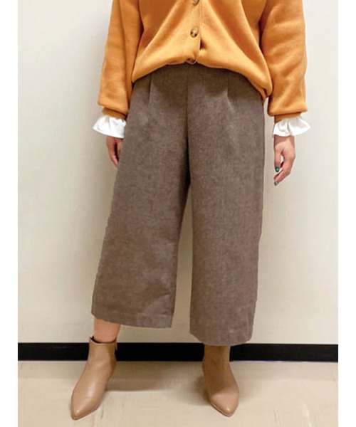 Te chichi（テチチ）の「ツイードワイドクロップドパンツ（その他パンツ・レディース・ブラウン/ネイビー/ブラック・SMALL/MEDIUM）」の6枚目の写真