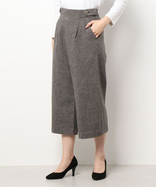 Te chichi（テチチ）の「ツイードワイドクロップドパンツ（その他パンツ・レディース・ブラウン/ネイビー/ブラック・SMALL/MEDIUM）」の5枚目の写真