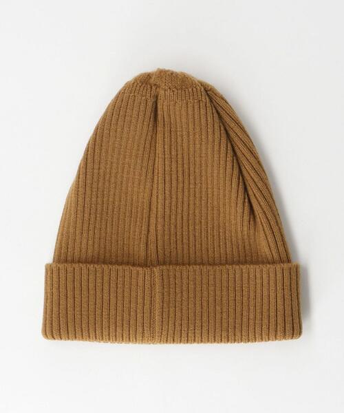 VAINL ARCHIVE（ヴァイナルアーカイブ）の「＜VAINL ARCHIVE＞RIB CONE/ニットキャップ（ニットキャップ/ビーニー・メンズ・ブラウン/ホワイト/ブラック・FREE）」の4枚目の写真