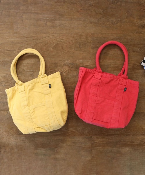 MAKE UP(メイクアップ)の「MAKE UP 倉敷製品染めフロントポケット キャンバストートバッグM(トートバッグ・メンズ・ホワイト/イエロー/ライトブルー/ブルー/ネイビー/ピンク/レッド/グリーン/カーキ/ブラック・FREE)」の11枚目の写真