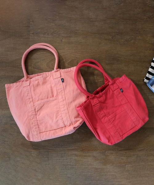 MAKE UP(メイクアップ)の「MAKE UP 倉敷製品染めフロントポケット キャンバストートバッグM(トートバッグ・メンズ・ホワイト/イエロー/ライトブルー/ブルー/ネイビー/ピンク/レッド/グリーン/カーキ/ブラック・FREE)」の12枚目の写真