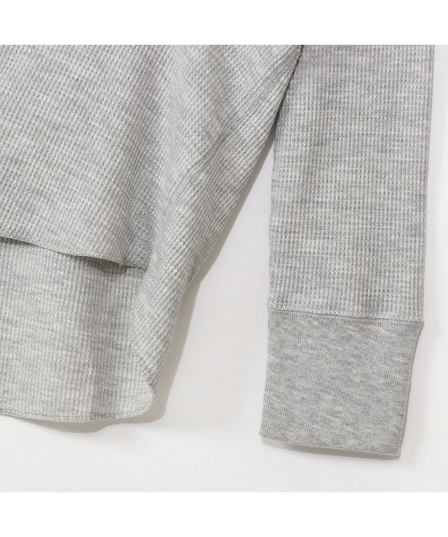 HANES(ヘインズ)の「【Hanes/ヘインズ】レディース HANES UNDIES サーマル クルーネックTシャツ(Tシャツ/カットソー・レディース・ベージュ/オフホワイト/ヘザーグレー/チャコール/ブラック/ダークグリーン/ブラウン・FREE)」の11枚目の写真