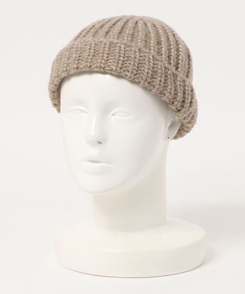 dictionary（ディクショナリー）の「【 DICTIONARY / ディクショナリー 】 ナチュラルカラー ニット ビーニー（ニットキャップ/ビーニー・メンズ・グレー/ベージュ/ブラック/ブラウン/アイボリー・FREE）」の5枚目の写真
