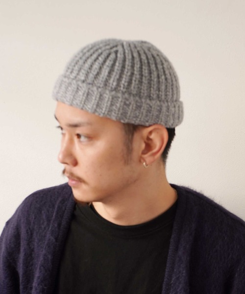 dictionary（ディクショナリー）の「【 DICTIONARY / ディクショナリー 】 ナチュラルカラー ニット ビーニー（ニットキャップ/ビーニー・メンズ・グレー/ベージュ/ブラック/ブラウン/アイボリー・FREE）」の3枚目の写真