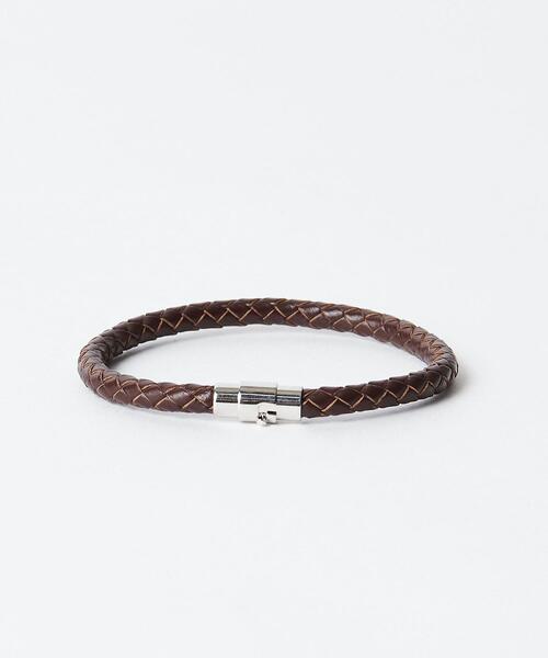 BEAUTY&YOUTH UNITED ARROWS（ビューティーアンドユースユナイテッドアローズ）の「【WEB限定】 by メッシュレザー ブレスレット（ブレスレット・メンズ・ブラック/ダークブラウン・FREE）」の3枚目の写真