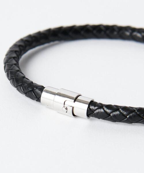 BEAUTY&YOUTH UNITED ARROWS（ビューティーアンドユースユナイテッドアローズ）の「【WEB限定】 by メッシュレザー ブレスレット（ブレスレット・メンズ・ブラック/ダークブラウン・FREE）」の7枚目の写真