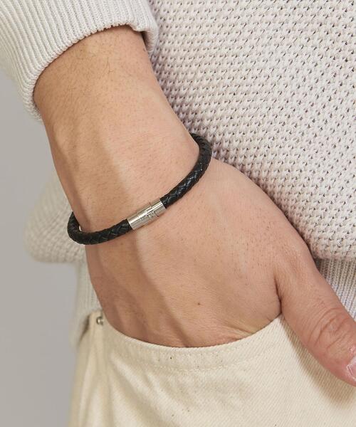 BEAUTY&YOUTH UNITED ARROWS（ビューティーアンドユースユナイテッドアローズ）の「【WEB限定】 by メッシュレザー ブレスレット（ブレスレット・メンズ・ブラック/ダークブラウン・FREE）」の13枚目の写真