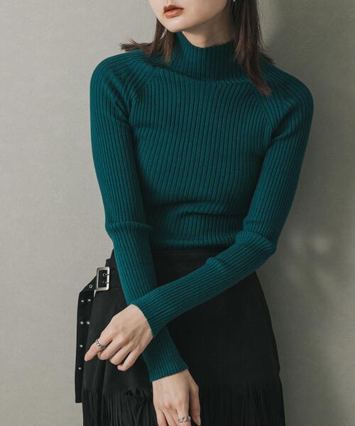 『堀田真由さん着用』『一部WEB限定カラー』ストレッチリブハイネックセーター